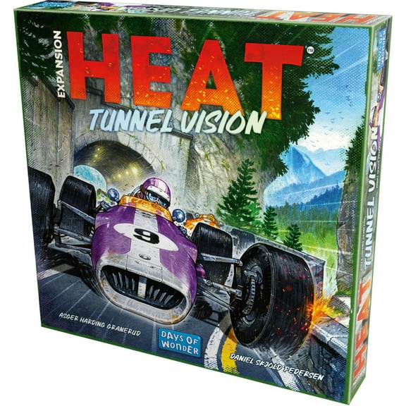 Heat: Tunnel Vision Family Racing Board Game Expansion for Ages 10 , Asmodee