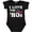 AB-Black, variant on Inktastic I Love the '80s-musical notes Boys or Girls Baby Bodysuit