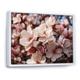 thumbnail image 2 of Designart "White Pink Magnolias landscape Vibrant I" Floral Floater Framed Wall Art Print, 2 of 7