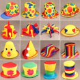 thumbnail image 3 of Sombrero de fiesta divertido para adultos, disfraz de payaso, mago, vestido de Festival de Irlanda, Canival, Navidad, cumpleaños, gorra para fanáticos del fútbol, 3 of 4