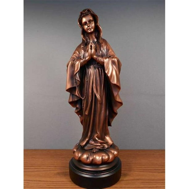 Marian Imports M1006 Sculpture en Résine Plaquée Bronze Madonna
