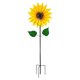 thumbnail image 4 of Yuarrent Girasol Molino de viento Metal Molino de viento Estaca de jardín Esculturas de viento para balcón Patio Decoración de césped Decoración del hogar Yuarrent HA036108-00, 4 of 6