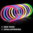 thumbnail image 4 of 200 Ultra Bright Glow Sticks, 8 Inch Glow Sticks Bulk Party Pack, Light Up Sticks for Glow Bracelets, Necklaces, Concerts, Christmas, Party Supplies with  Connectors, 4 of 8