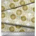 thumbnail image 2 of Soimoi Moss Georgette Fabric Flower Artistic Print Fabric by the Yard 42 Inch Wide, 2 of 3