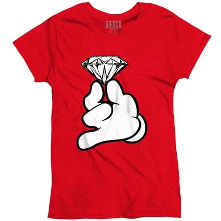 Diamond Mickey Mouse - FUNNY HUMOR T-SHIRT Mickey Mouse Gloves Diamond hands Ladies T-Shirt