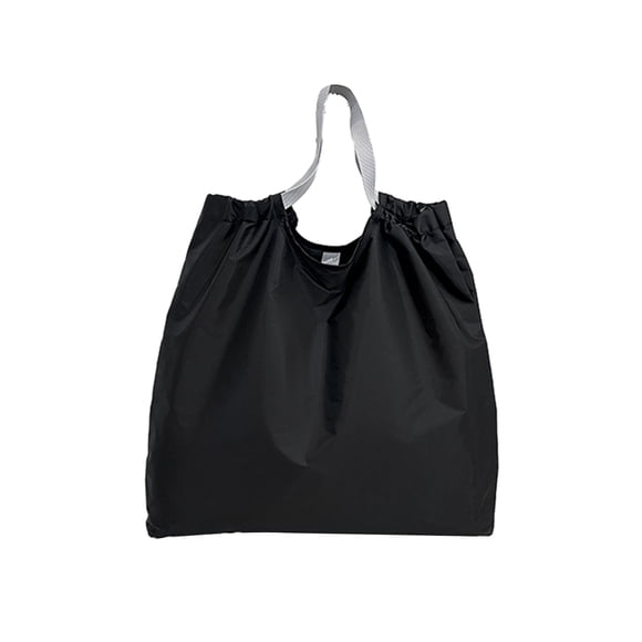 Bolsa de compras de tela de nailon impermeable, plegable, de un solo hombro, bolsa de compras fácil de usar