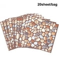thumbnail image 4 of 3D Cobblestone Tile Wall Stickers (20 Pack), 4 of 7
