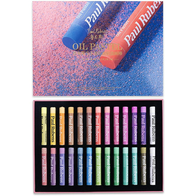 Paul Rubens Oil Pastel Art Supplies Standard 24 Colors Set Amazing Gif –  AOOKMIYA
