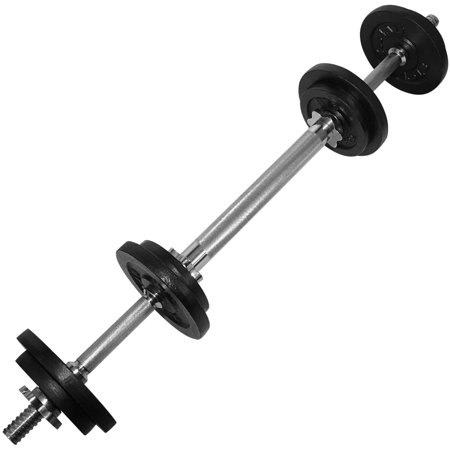 Yes4All Adjustable Dumbbells with Dumbbell Bar Connector - 50 lb Dumbbell Weights (25 lb x 2), C2. Black - 50lb (25lb x 2) + Connector