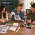 thumbnail image 6 of MEHOOM DIY Turkish Mosaic Lamp Kit, Rechargeable Bedside Table Lamp with 3 Color Temperatures and Stepless Dimming, Moroccan Boho Craft Kit for Adults, Classic Green, 6 of 10