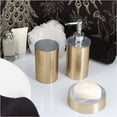 thumbnail image 5 of Brushed Gold ABS Plastic Bath Hand Soap & Lotion Dispenser GOLDEN 12 FL OZ, 5 of 6