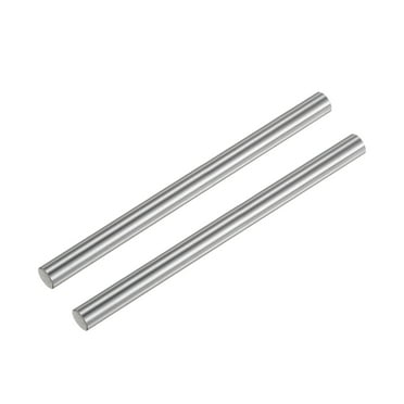 Uxcell 2pcs Linear Motion Rods 6mm x 100mm (0.24 x 3.94 Inches) Case Hardened Chrome Plated Round Guides for 3D Printer