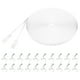 thumbnail image 1 of Cable Ethernet Cat 6 98ft, 32AWG 250MHz Plano de Alta Velocidad RJ45 Cable de Parcheo de Red Cat6 con Clips, Blanco, 1 of 6