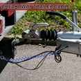 thumbnail image 5 of Uxcell Breakaway Trailer Cable, Trailer Brake Away Cable Safety Cable Straps Spring Towing Coiled Wire with Clip Blue 5 ft x 0.35", 5 of 7