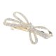 thumbnail image 1 of Ofertas Únicas 1 Pc Clips para el Cabello Exquisitos Rhinestone Encantador Clip de Moño de Primavera Clip para Peinados Tono Dorado Transparente, 1 of 5