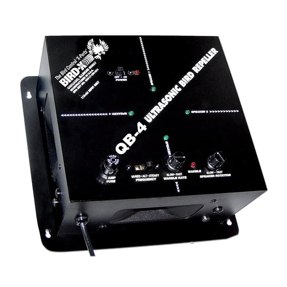 Bird-X Deterrent Ultrasonic Bird Control Covers 6 500 sq ft (QB4)