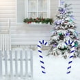 thumbnail image 3 of Fiudx Bastón Navideño Inflable, Diseño Clásico de Bastón de Caramelo Rojo y Blanco, Material de Pvc Duradero, Divertido Juguete Interactivo, Decoración para Fiestas Navideñas, Ideal para Celebracione, 3 of 4