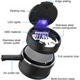 thumbnail image 4 of Cenicero de coche, cenicero de coche desmontable fácil de limpiar con luz LED con tapa abatible, cenicero autoextinguible para coches, furgonetas, acampar al aire libre TUNC Sencillez, 4 of 5