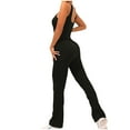 thumbnail image 2 of Sentmoon Boho Rompers for Women Jumpsuits for Women Summer Sleeveless Solid Color Regular Fit Rompers for Women Plus Size for Beach and Vacation, 2 of 7