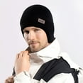 thumbnail image 3 of TELOLY Men's Winter Hat Lined Warm Knit Cap Unisex Cold Weather Ear for Outdoor Activities, 3 of 7