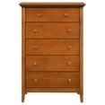 thumbnail image 3 of Glory Furniture Hammond 5-Drawers Bedroom Chest in Oak, 3 of 5