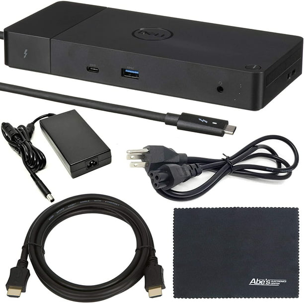 Dell WD19TB Thunderbolt Docking Station with 180W AC Power Adapter (130W  Power Delivery) + AOM Starter Bundle