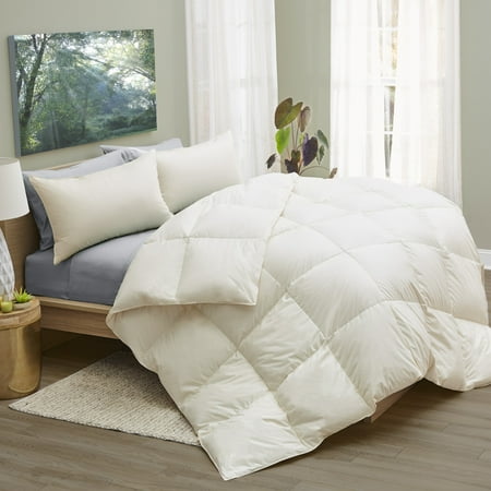 1221 Bedding LanaDown Wool/ Down Organic Cotton Comforter with BONUS Wool Dryer Balls