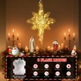 thumbnail image 4 of Quntis 3D Bethlehem Star Lights, 60LED Warm White Larger Christmas Tree Topper with Timer, 8 Modes Battery Operated Christmas Window Light Decor for Indoor Outdoor Window Holiday, 4 of 9