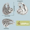 thumbnail image 2 of 1 BOX 100Pcs Koala Charms Bulk Silver Koala Bear Charm Tibetan Style Alloy Vintage Koala Animal Charms for Jewelry Making Charms Supplies Diy Craft Bracelet Necklace Beginner Women Adult Silver, 2 of 6