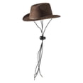 thumbnail image 3 of Sombrero de mascotas perfecl Gorro de disfraz de gato Marrón con correa elástica ajustable, 3 of 8