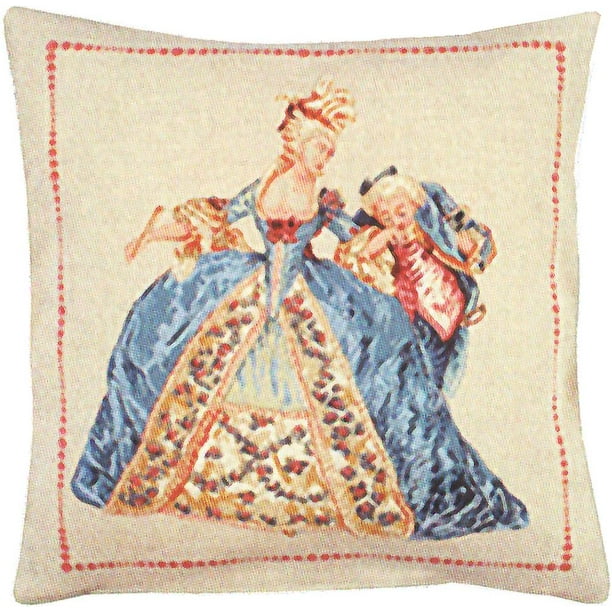 Quadrille French Cushion A H 18 X W 18 Cushion Cover Walmart Com Walmart Com