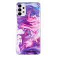 thumbnail image 3 of Allytech Compatible with Samsung Galaxy A13 4G Case, Marble Design Series Case for Women Boys Girls Soft Slim TPU Shockproof Cover for Samsung Galaxy A13 4G, Red Purple Marble, 3 of 6