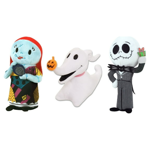 Nightmare Before Christmas Stylized Bean Plush 3-Pack, Officially Licensed Kids Toys for Ages 3 Up, Gifts and Presents