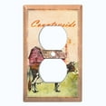 thumbnail image 2 of Metal Light Switch Plate Cover Cute Countryside Cow Animal Farm ANM001, 2 of 13