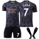 thumbnail image 1 of Arsenal 22/23 Away Shirt Saka No.7 Football Shirt 3-Piece Kits for Kids Adults, 1 of 3