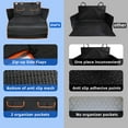 thumbnail image 6 of Car Trunk Mat for Dog,80" x 88" Waterproof Pet Cargo Cover Dog Seat Mat,Car Trunk Protective Cover,Scratch-resistant and Sturdy Pet Seat for Cars Trucks, and SUVs（Black,L）, 6 of 7