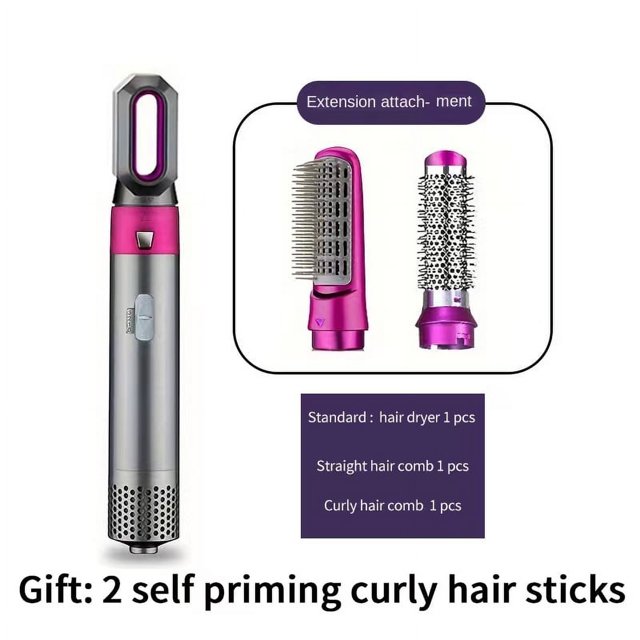 5-in-1 Hair Dryer Comb Hair Curling Straightening Comb Hair Styling Comb Multifunctional Hair Straightener Curler