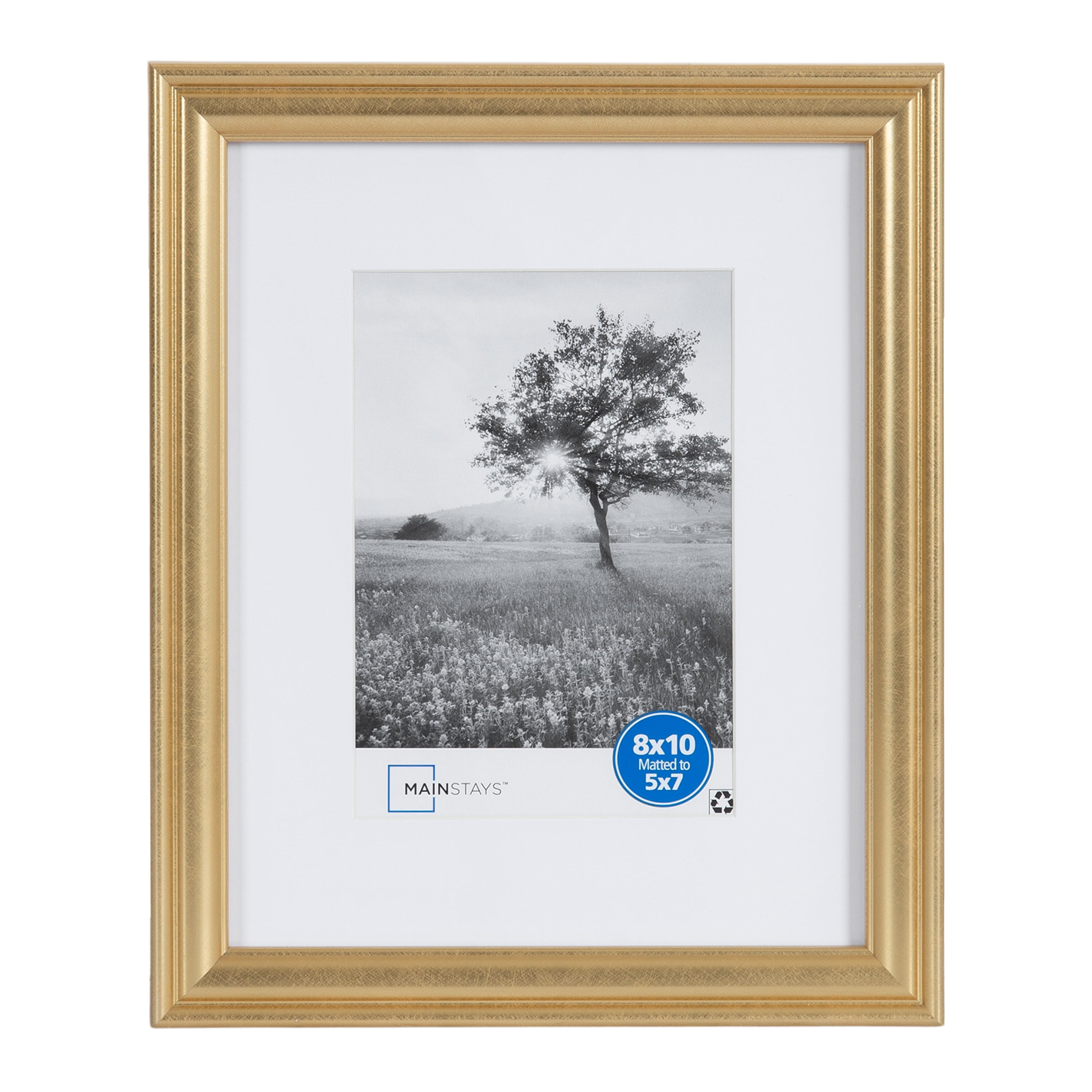 (2 pack) Mainstays 8 x 10 Traditional Gallery Wall Picture Frame, Gold