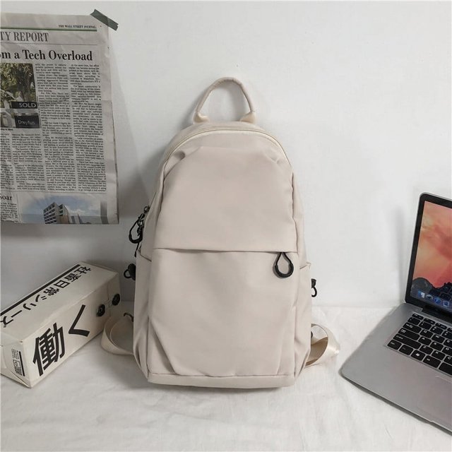 Mochila para estudiantes de secundaria de color sólido de moda para hombres y mujeres, bolso de mensajero informal de gran capacidad, bolso de pecho