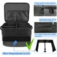thumbnail image 4 of Golf Trunk Organizer Storage, 2 Layer Waterproof Storage Locker with Separate Compartment, 2 Pair Shoes and Accessories Storage for Balls, Tees, Clothes, Gloves, Accessories, Foldable, 4 of 5