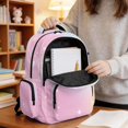 thumbnail image 4 of SCRAWLGOD Stars Tie-Dye Print Beige Pink Casual Backpack for Girls Boys, Lightweight Laptop Daypack for Daily Use Travel Work School, Stylish Classic Basic Unisex Style, 4 of 7