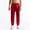 Red, variant on Muscularfit Satin Mens Pants Gold Night Club Pants Cuffed Ankle Slim Boyfriend High Waisted Office Pants,XXL