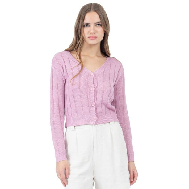 SUÉTER PARA MUJER QUARRY DE PUNTO CON BOTONES