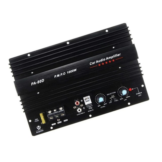 PA-80D 12V 1000W Speaker Subwoofer Bass High Power Module High Power Car Audio Accessories Mono Channel Durable Lossless Amplifier Board