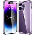 thumbnail image 1 of La funda para iPhone 14 Pro es transparente, [protección de grado militar] [sin amarilleamiento] Funda a prueba de golpes para Apple iPhone 14 Pro 2022, 1 of 5