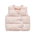 thumbnail image 3 of Esaierr 3 Months-4 Years Girls Boys down Vest Warm Jacket for Newborn Toddler,Fall Winter Puffer Sleeveless Jacket, 3 of 7