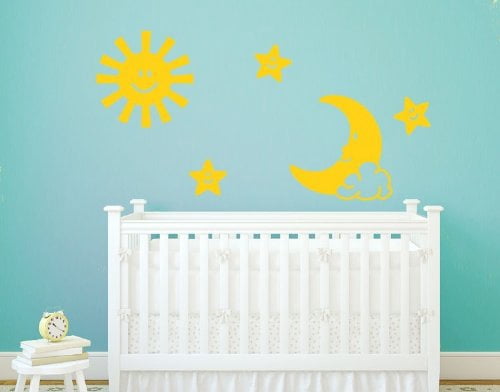 sun and moon nursery decor