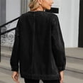 thumbnail image 3 of YooGuoGuo Women's V-neck Denim Jacket Long Sleeve Jackets Casual Button Jean Coat with Pockets, 3 of 6