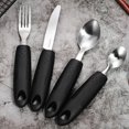 thumbnail image 2 of HLONK 1 Set Elderly Tableware Hand Tremble Proof Utensils Weighted Utensils for Tremors, 2 of 6