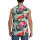 thumbnail image 4 of Balery Palm Leaves Flamingo Camisetas sin mangas para hombre, absorbe la humedad y protege contra el mal olor.-Medium, 4 of 7